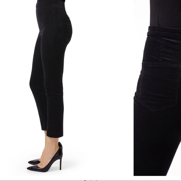 J Brand Natalie High Rise skinny crop black velvet - Picture 3 of 8